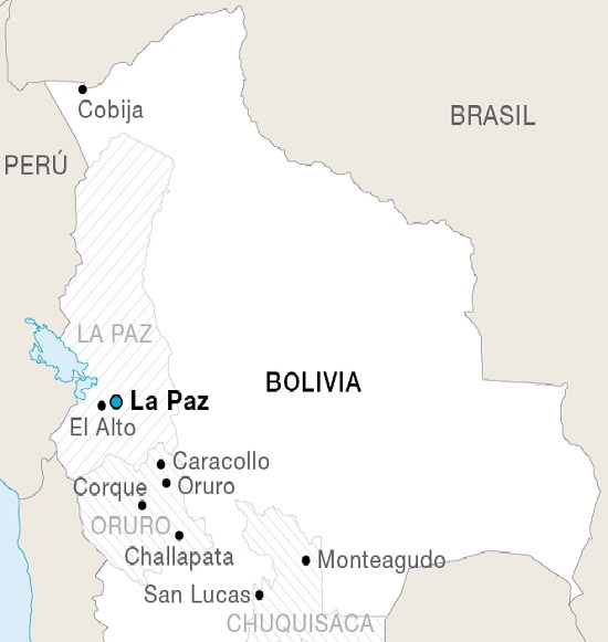 Mapa de Bolivia