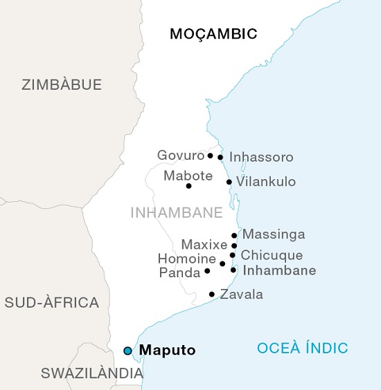 Mapa de Moçambic