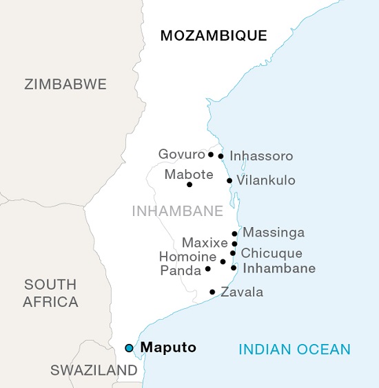 Mozambique map