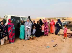 A group of Sahrawi women