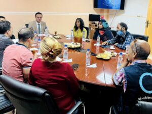 Reunión durante la visita