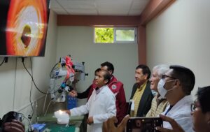 Group of people at the Ophthalmological Surgical Training Centre