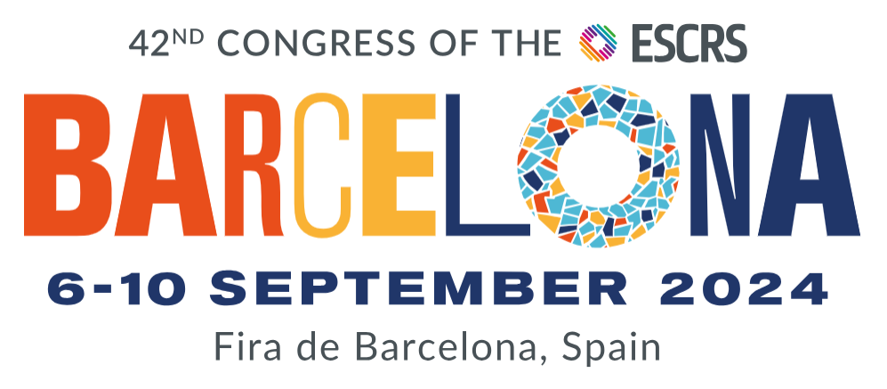 Logotipo del 42º Congreso de la ESCRS en Barcelona Logotipo del 42º Congreso de la ESCRS en Barcelona