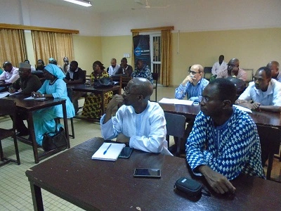 Adults in a classroom