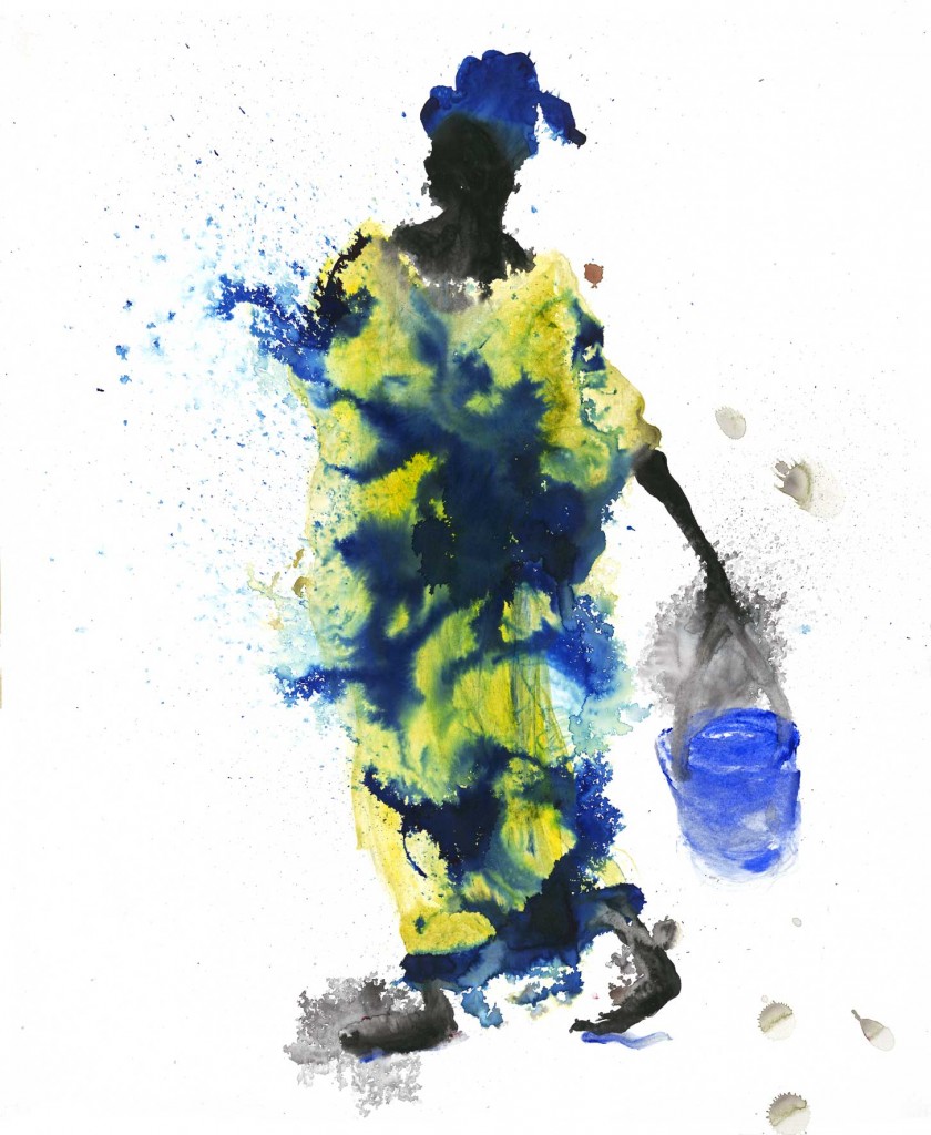 Femme trempée
