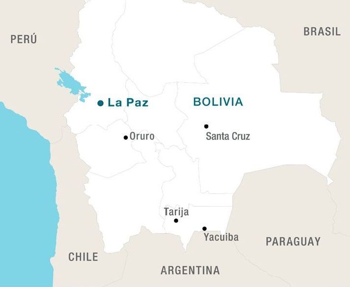 Mapa de Bolivia