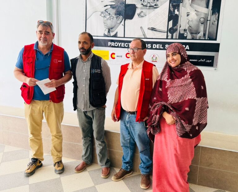 Visita de l’AECID al projecte Ulls del Sàhara