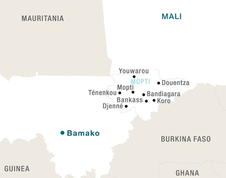 Mapa de Mali