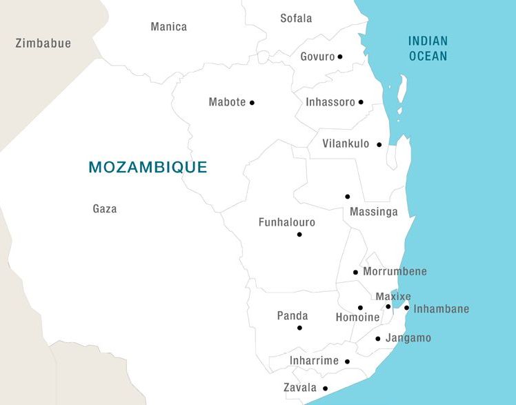 Map of Mozambique