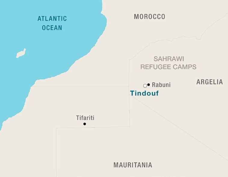 Map of the Sahara