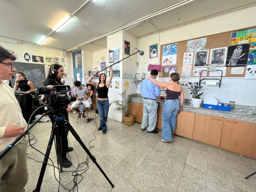 Procés de gravació a l'Institut Francisco de Goya