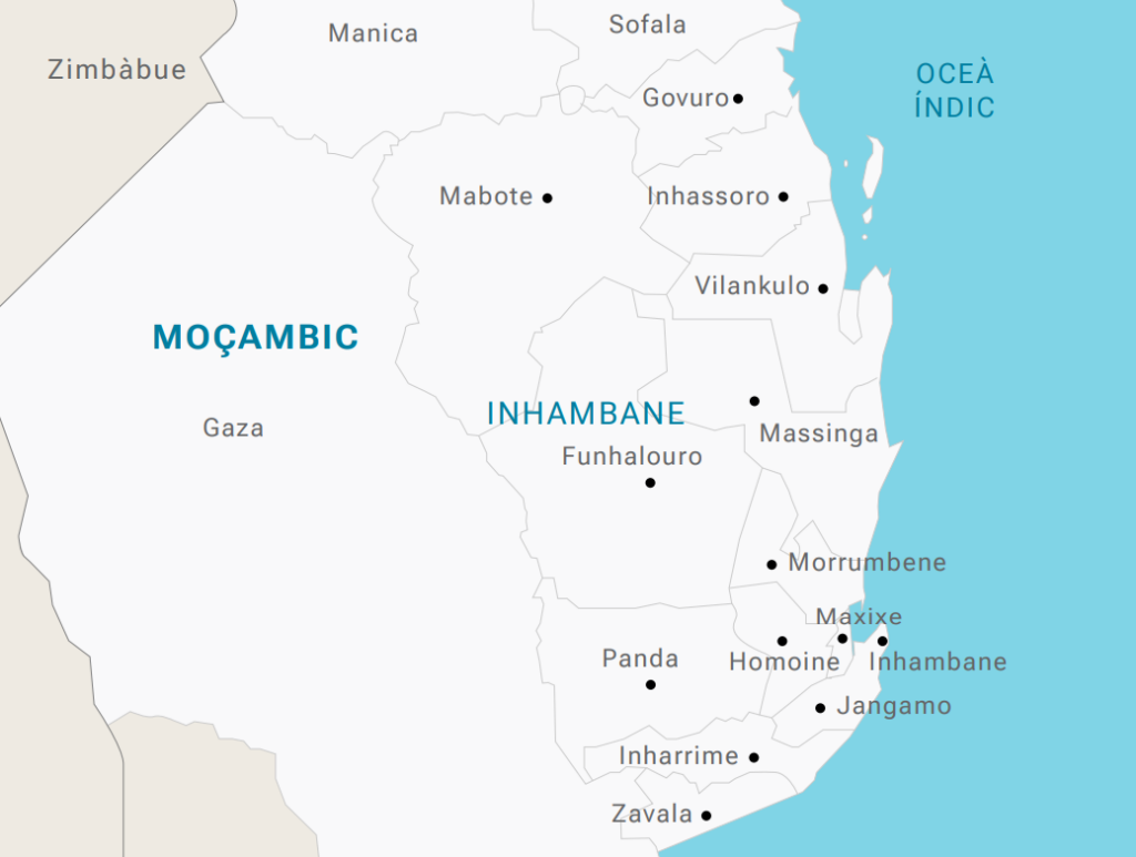 Mapa de Moçambic